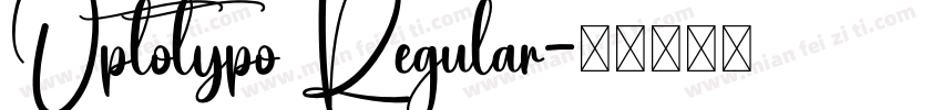 Optotypo Regular字体转换